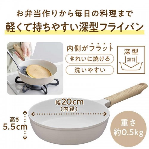 Thermos CeraProtect Series Frying Pan Gas and IH Compatible-20cm