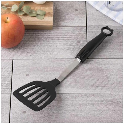Japan KAI Nyammy Cat Silicon Spatula Black