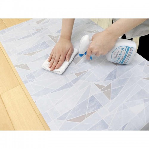 Yokozuna Creation Wipeable Kitchen Mat Crystal(45 x 120 cm)