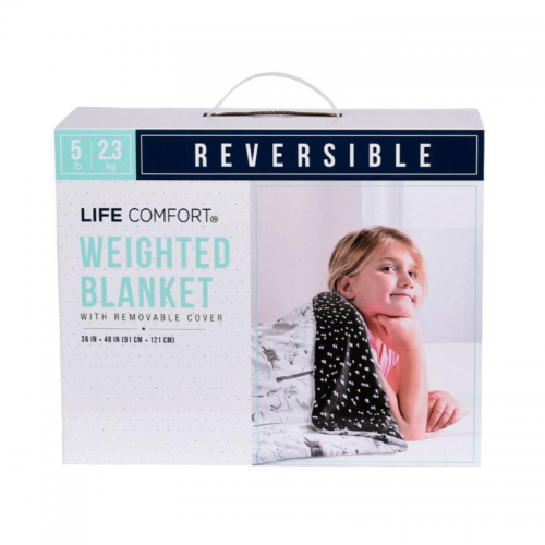 Life Comfort Juvenile Weighted Blanket Space 7 Layer Machine Washable (Forest)