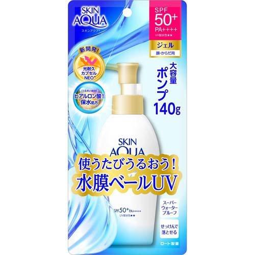Rohto Skin Aqua SPF50+ Sunscreen Super Moisture Gel Pump 140g