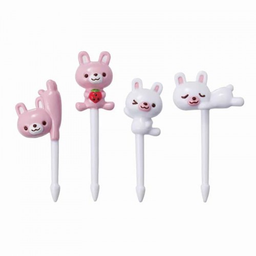 Japan Mama's Assist Lunch Box Food Picks  8pcs(Little Rabbit) Japan Mama's Assist Lunch Box Food Picks  8pcs(Little Rabbit)