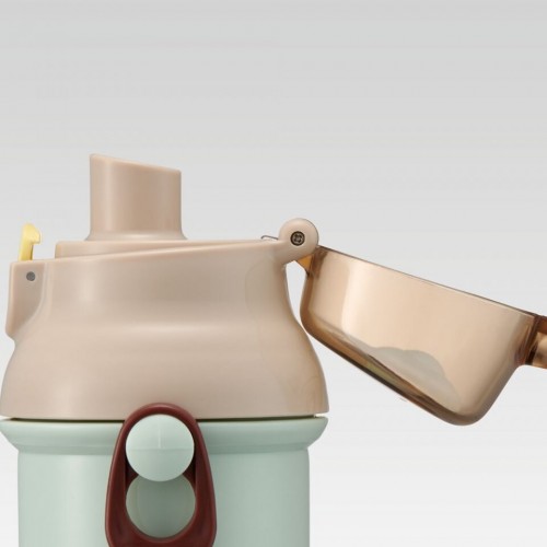 Skater Antibacterial Kid Water Bottle With Strap 480ml（Chip & Dale）