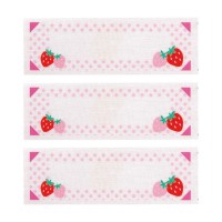 Japan KIYOHARA Iron On Cloth Name Label (Strawberry）