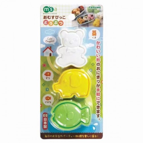 Japan Torune Rice Ball Mould (Bear/Elephant/Fish）