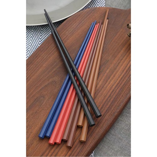 Japan SUNLIFE Multicolour Octagonal Chopsticks 5 Pairs