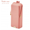 Japan Kutsuwa Flip Lid Silicone Pencil Case（Nudie Rose)