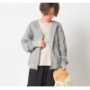 Japan Kids UV Cut 94.9% Dry Processing Zip Hoodie  (Gray/110cm)