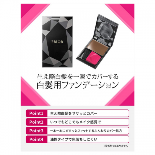 Japan Shiseido Prior Hair Foundation 3.6g（Brown）